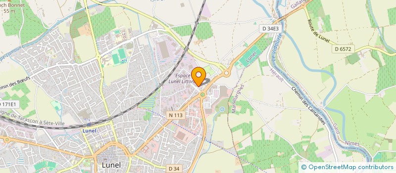 localisation de l'entreprise CARS LOC  LUNEL