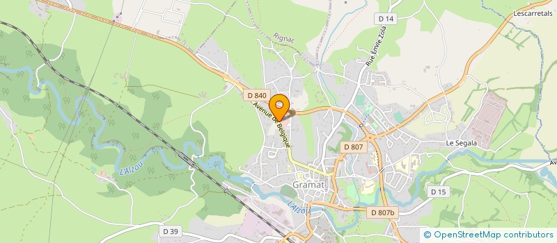 localisation de l'entreprise CARS QUERCY CORREZE  GRAMAT