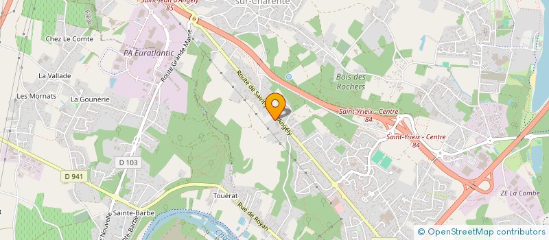 localisation de l'entreprise CARS ROBIN  SAINT-YRIEIX-SUR-CHARENTE