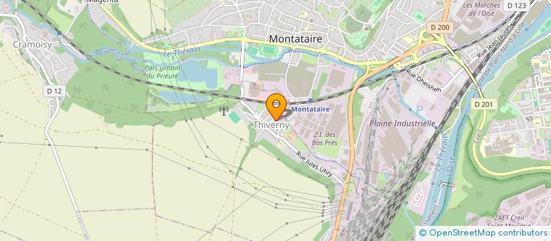 localisation de l'entreprise CARS & RT  THIVERNY