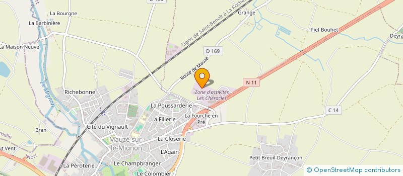 localisation de l'entreprise CARS SYSTEME  PRIN-DEYRANCON