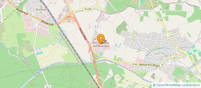 localisation de l'entreprise CARS VERTS TRANSPORTS EURL  SALEILLES