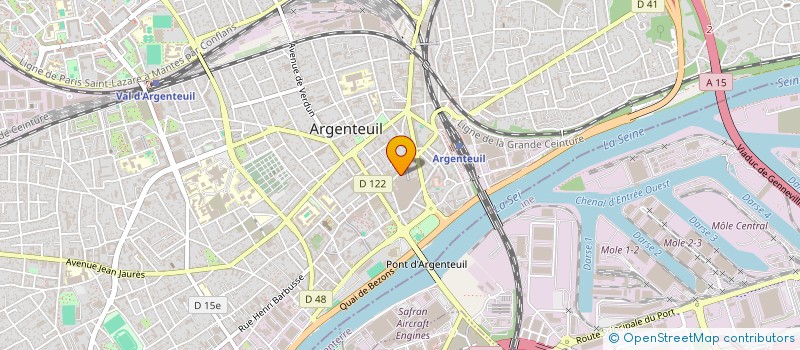 localisation de l'entreprise CARSA  ARGENTEUIL