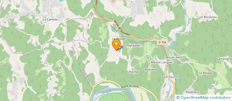 localisation de l'entreprise CARSACELEC à CARSAC-AILLAC