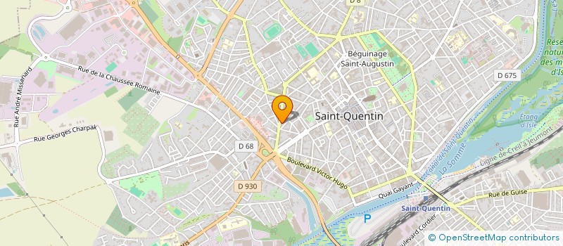 localisation de l'entreprise CARSCENTER 02 à SAINT-QUENTIN