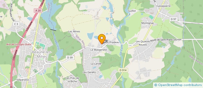 localisation de l'entreprise CARSHOP 87  RILHAC-RANCON