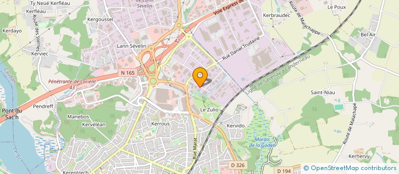 localisation de l'entreprise CARSIM à LANESTER