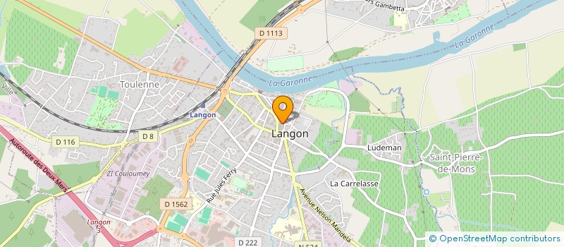 localisation de l'entreprise CARSODIS à LANGON