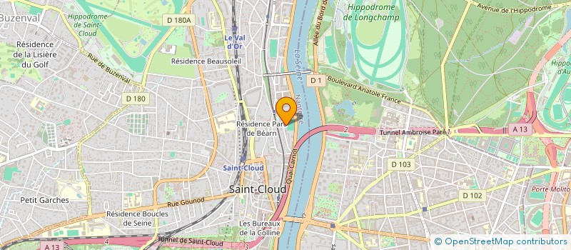 localisation de l'entreprise CARSOFT FRANCE à SAINT-CLOUD
