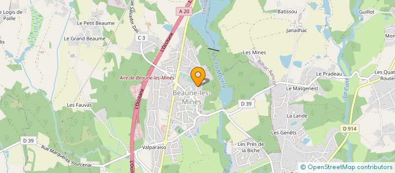 localisation de l'entreprise CARSTAGE à LIMOGES