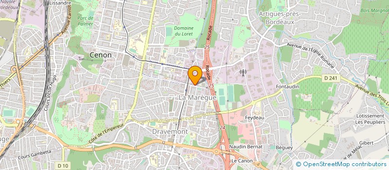 localisation de l'entreprise CART'ELEC à CENON