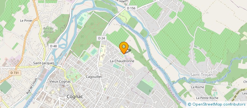 localisation de l'entreprise CARTAK HOTEL à COGNAC