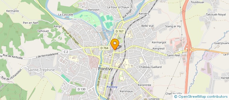 localisation de l'entreprise CARTALOUEST  PONTIVY