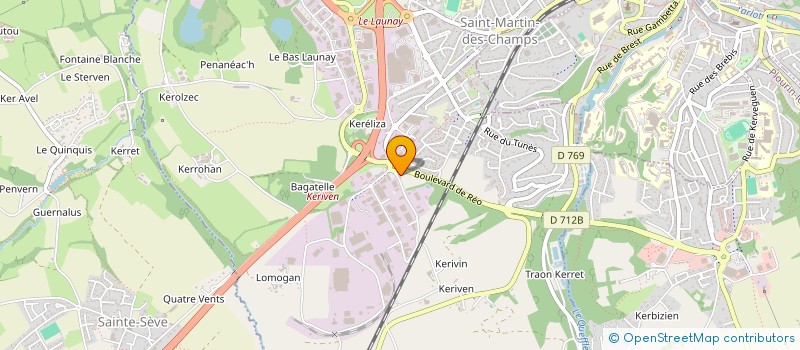 localisation de l'entreprise CARTAPLAC BRETAGNE  SAINT-MARTIN-DES-CHAMPS