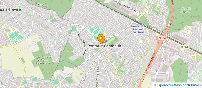localisation de l'entreprise CARTARIO BATIMENT à PONTAULT-COMBAULT