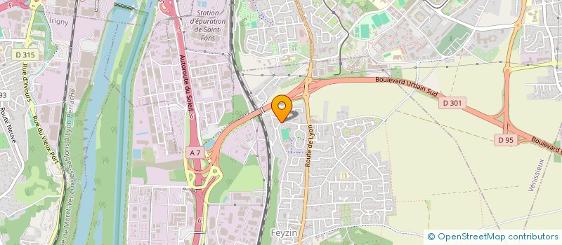 localisation de l'entreprise CARTAUD ESPACES VERTS  FEYZIN