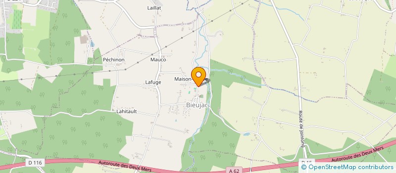 localisation de l'entreprise CARTAY  BIEUJAC