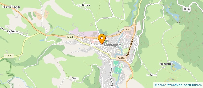 localisation de l'entreprise CARTAYRADE VVE ET GILBERT à RIOM-ES-MONTAGNES