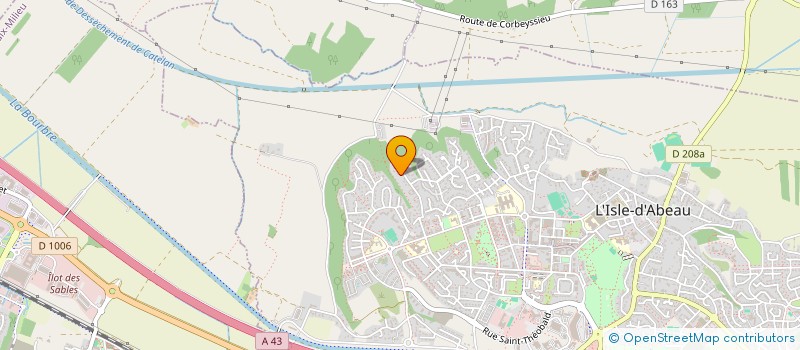 localisation de l'entreprise CARTE A PART  L'ISLE-D'ABEAU