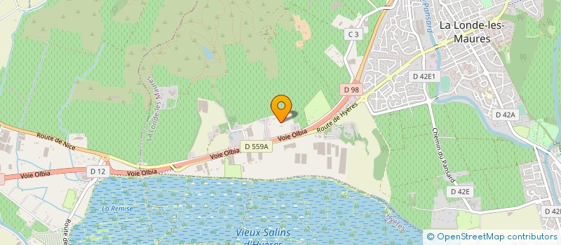 localisation de l'entreprise CARTE BLANCHE  LA LONDE LES MAURES