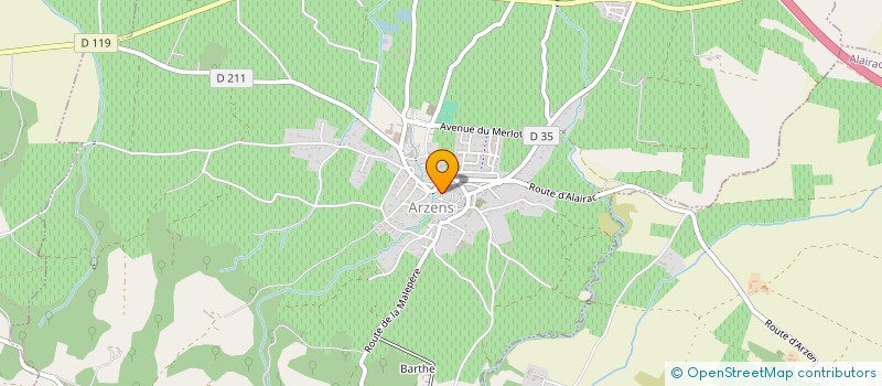 localisation de l'entreprise CARTE BLANCHE EXCURSIONS  ARZENS