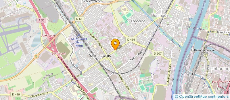 localisation de l'entreprise CARTE GRISE ET CLES DES 3 FRONTIERES  SAINT-LOUIS