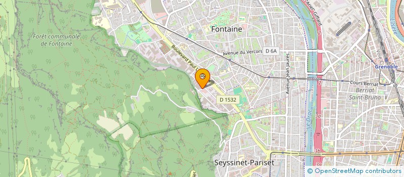 localisation de l'entreprise CARTE GRISE ISERE - AUTOS  FONTAINE