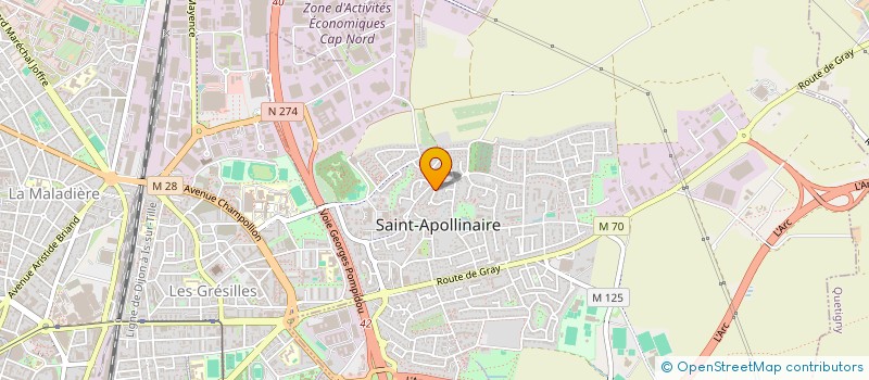 localisation de l'entreprise CARTE'L D'AGROS à SAINT-APOLLINAIRE