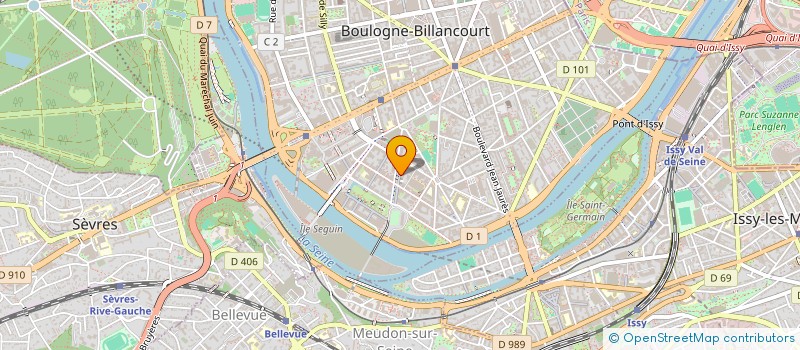 localisation de l'entreprise CARTE NOIRE SAS à BOULOGNE-BILLANCOURT