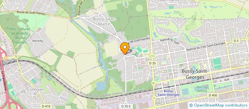 localisation de l'entreprise CARTE SUR TABLE à BUSSY-SAINT-GEORGES