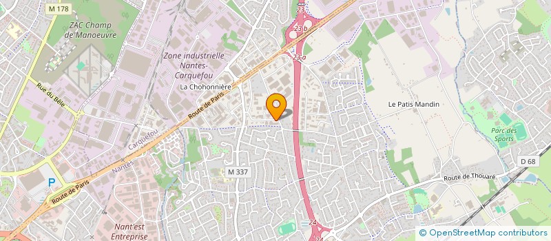 localisation de l'entreprise CARTEC à SAINTE-LUCE-SUR-LOIRE