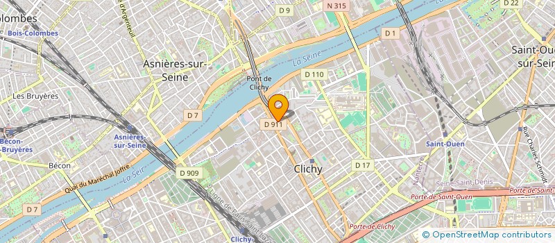 localisation de l'entreprise CARTECH à CLICHY