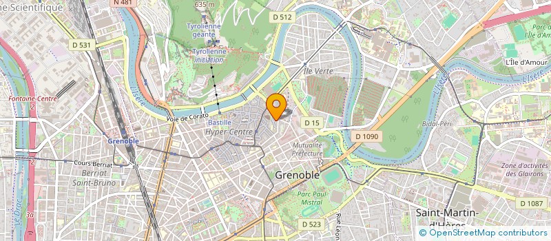 localisation de l'entreprise CARTEDHOTE à GRENOBLE