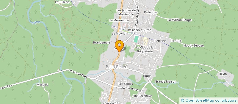 localisation de l'entreprise CARTEL MANDARINE  BELIN-BELIET