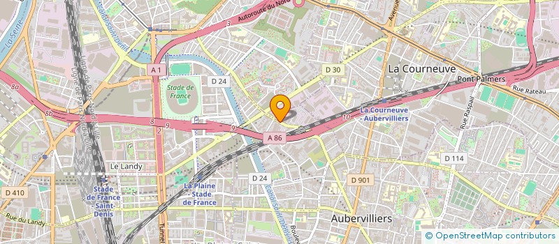 localisation de l'entreprise CARTEL RECOUVREMENT à AUBERVILLIERS