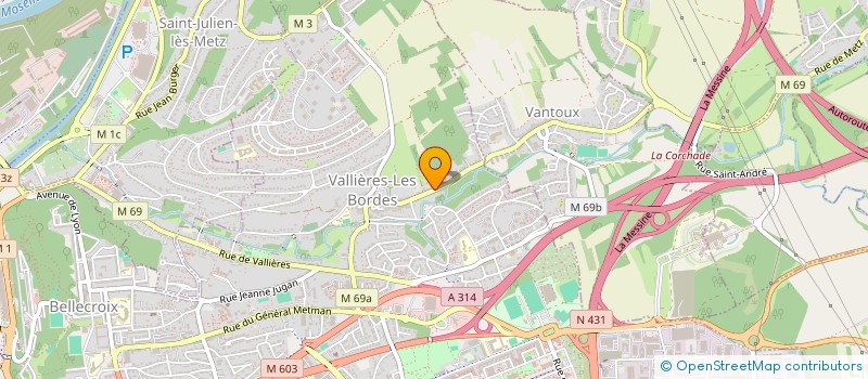 localisation de l'entreprise CARTELLE ET JUNO  METZ