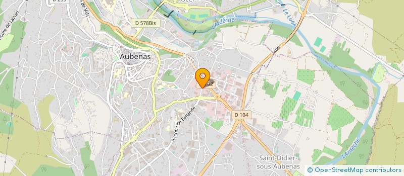 localisation de l'entreprise CARTEM HABITAT à AUBENAS