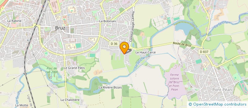 localisation de l'entreprise CARTER  BRUZ