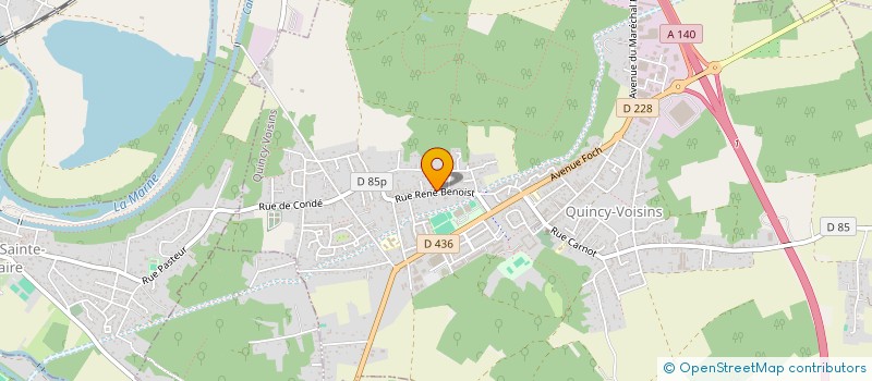 localisation de l'entreprise CARTERET  QUINCY-VOISINS