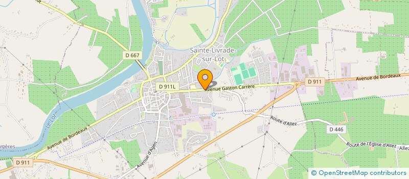 localisation de l'entreprise CARTES EN MAIN à SAINTE-LIVRADE-SUR-LOT