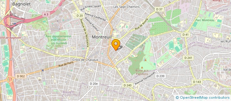 localisation de l'entreprise CARTESIA à MONTREUIL