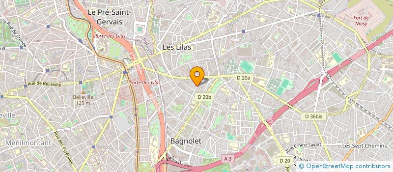 localisation de l'entreprise CARTHAGE BATIMENT  BAGNOLET