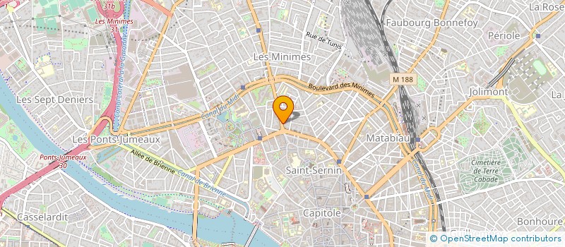 localisation de l'entreprise CARTHAGE TRAVEL SERVICE à TOULOUSE