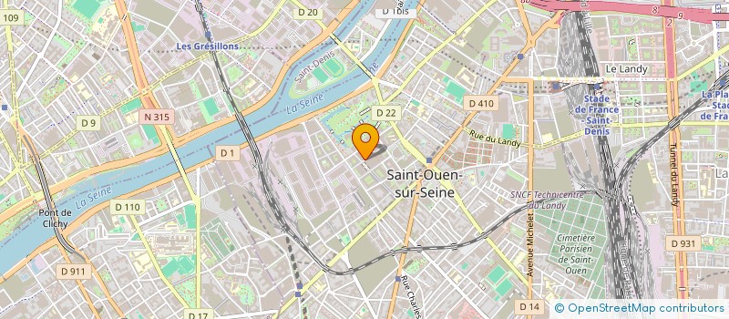 localisation de l'entreprise CARTHEC à SAINT-OUEN-SUR-SEINE