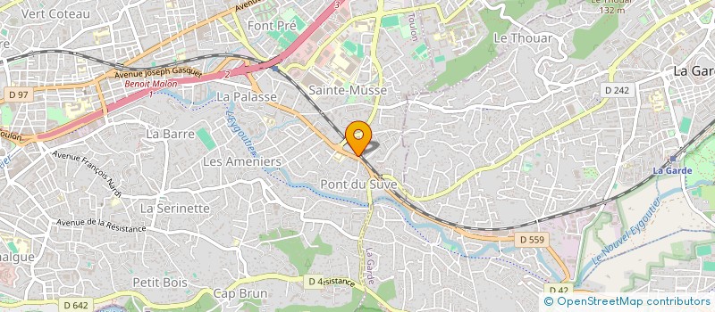 localisation de l'entreprise CARTHIER à TOULON