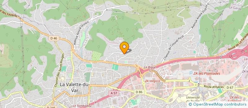 localisation de l'entreprise CARTHIER IMMO à LA VALETTE-DU-VAR