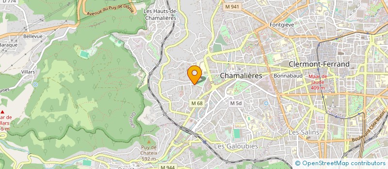 localisation de l'entreprise CARTHIER M'TJ  CHAMALIERES