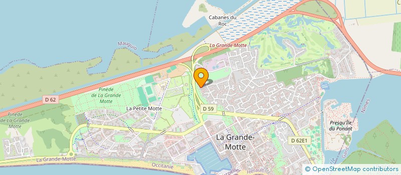 localisation de l'entreprise CARTHO  LA GRANDE-MOTTE