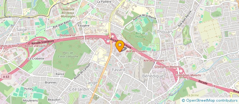 localisation de l'entreprise CARTHON FERRIERE  GRADIGNAN