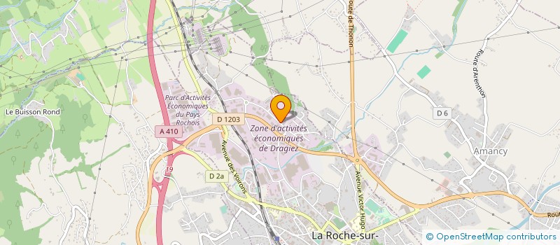 localisation de l'entreprise CARTHYEZ  LA ROCHE-SUR-FORON